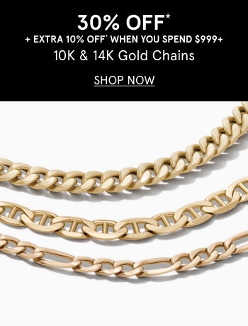 30% off gold chains