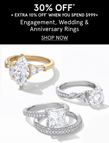 30% off engagement, wedding and anniversary