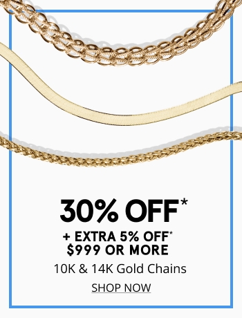30% off gold chains