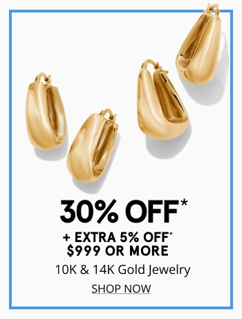 30% off gold jewelry