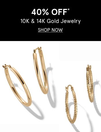 40% off gold jewelry