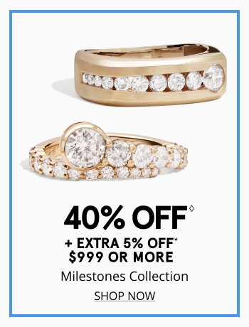 40% off Milestones