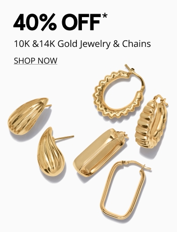 40% off gold jewelry and chains