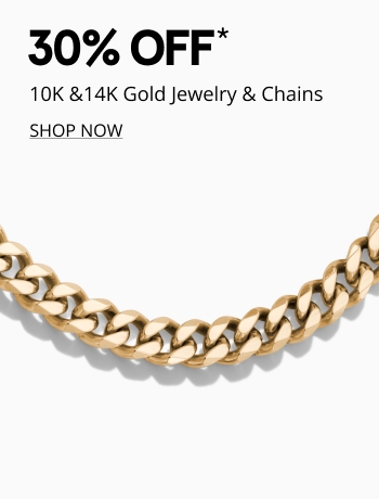 30% off gold jewelry and chains