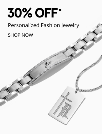 30% personalized fashion jewelry