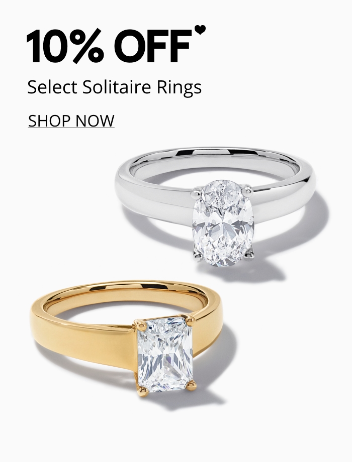 10% off select solitaire rings