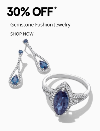 30% off gemstone fashion jewelry