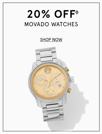 20% off Movado watches