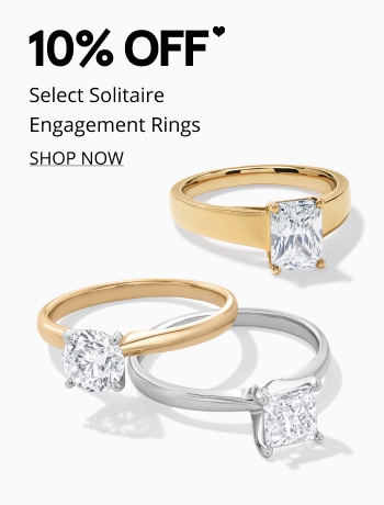 10% off select solitaire rings