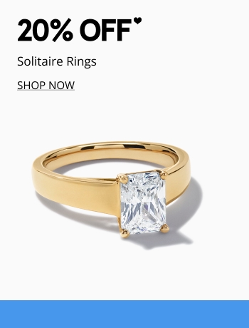 20% off select solitaire rings