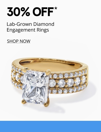 30% off lab-grown diamond engagement rings