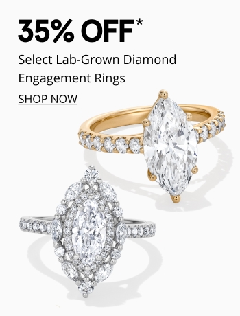 35% off select lab-grown diamond engagement rings