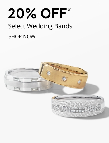 20% off select wedding bands