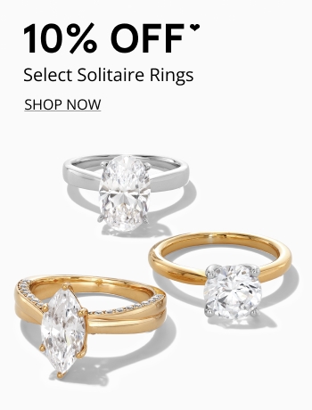 10% off select solitaire rings