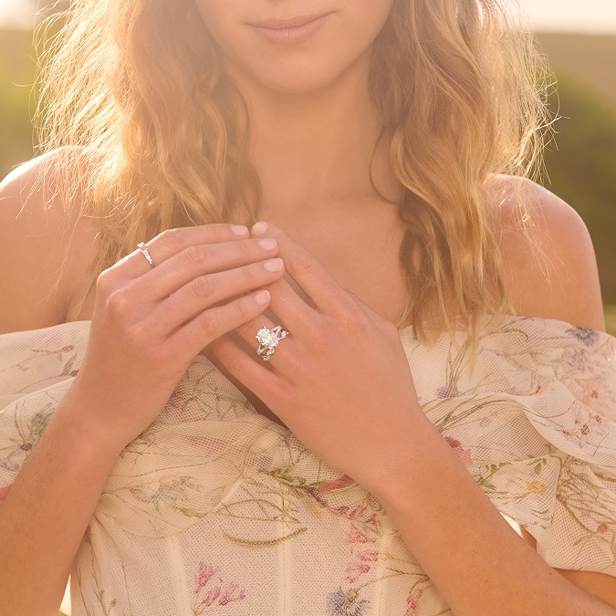 Monique Lhuillier engagement ring