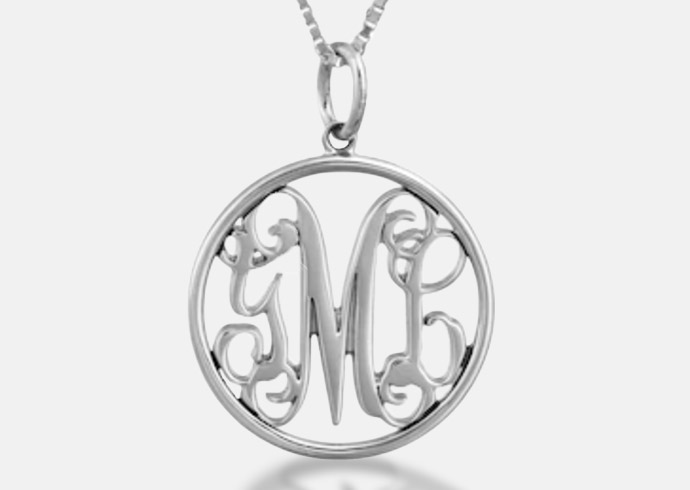 Custom monogram jewelry styles