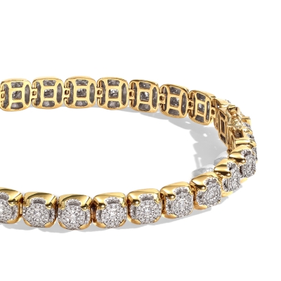 Image of gold diamond bracelet
