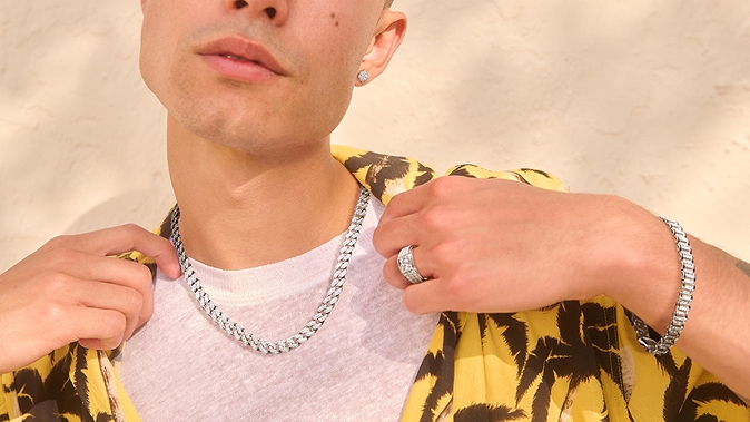 Shop men's lab-grown diamond jewelry