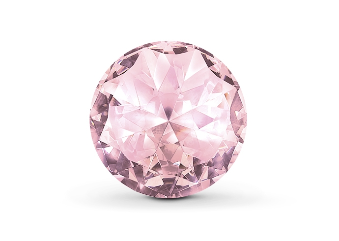 pale pink gemstone