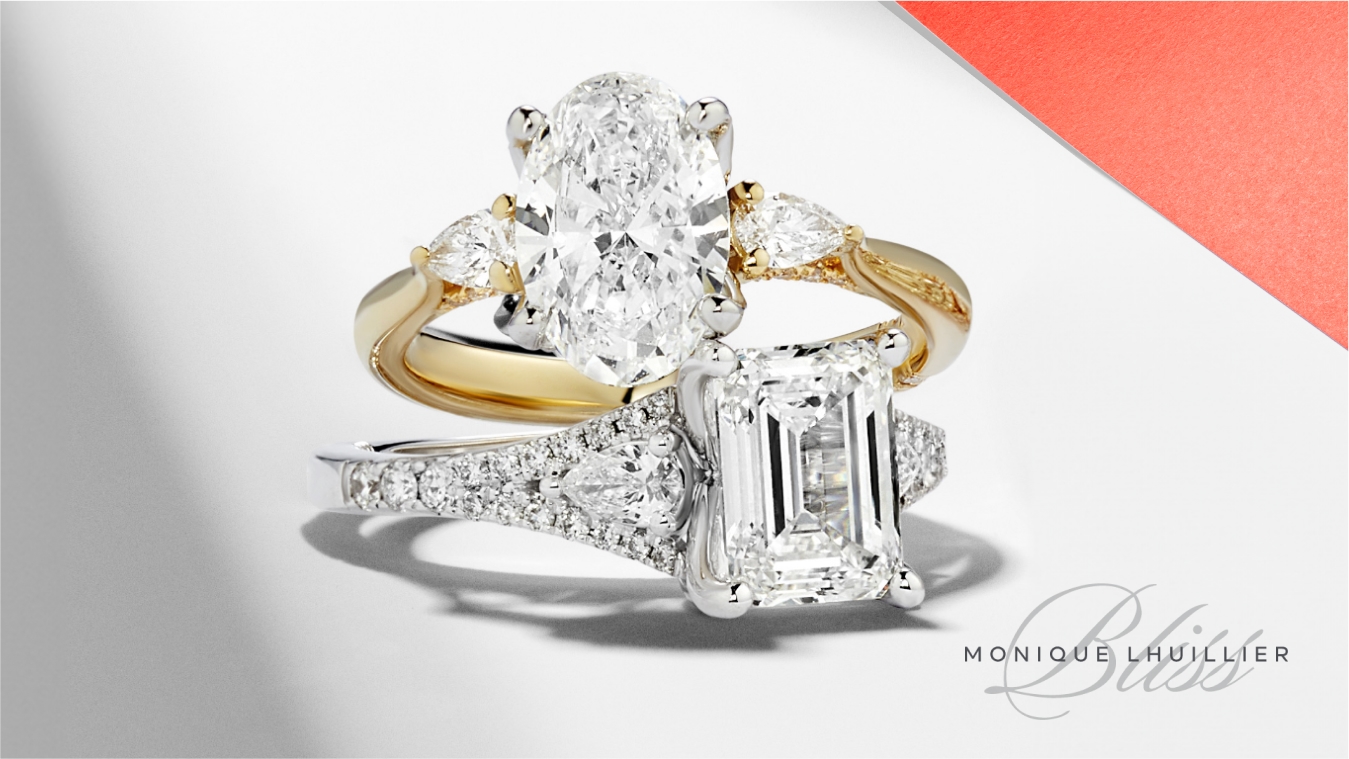 Explore lab-created diamonds in the new Monique Lhuillier Bliss Collection