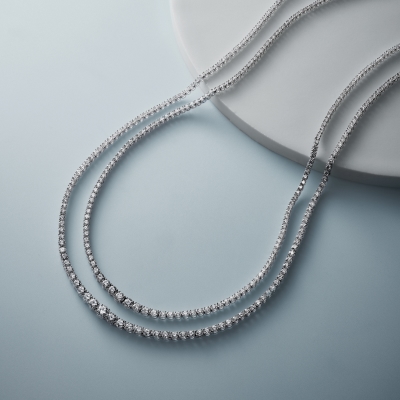 Tennis necklace and bracelet favorites by KAY.