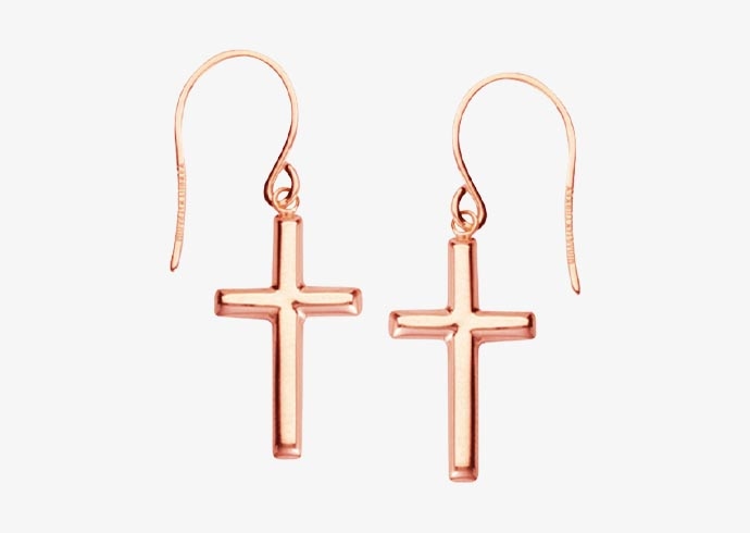 Rose gold earrings