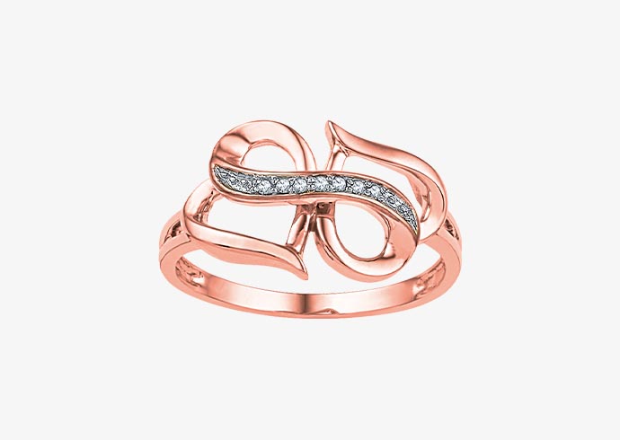 Rose gold ring