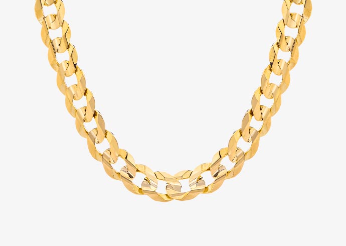 Yellow gold necklace