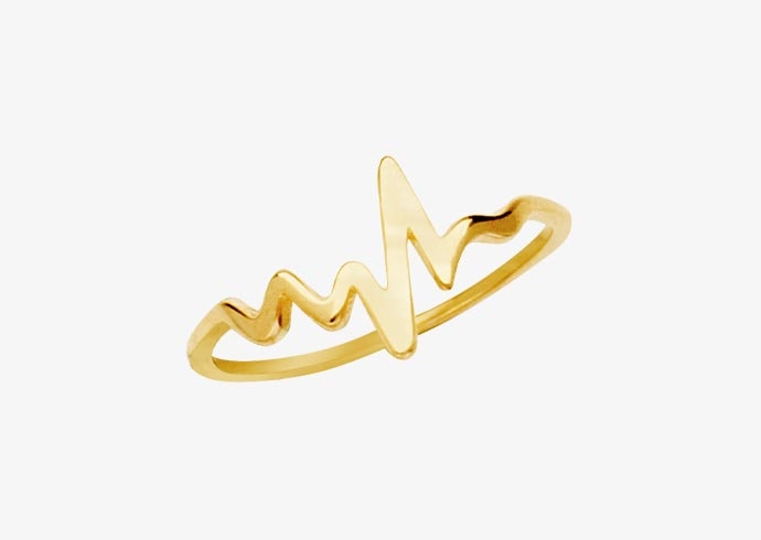 Yellow gold ring