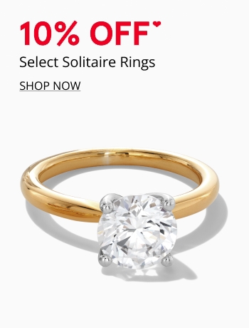 10% Off Solitaire Rings