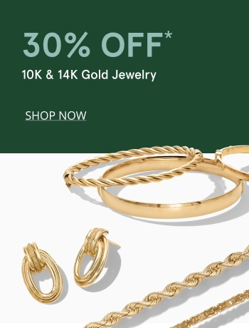 30% off gold jewelry