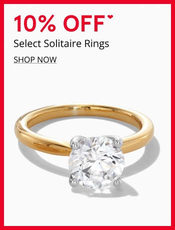 10% Off Select Solitaire Rings