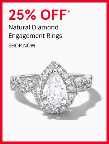 25% Off Natural Diamond Engagement Rings