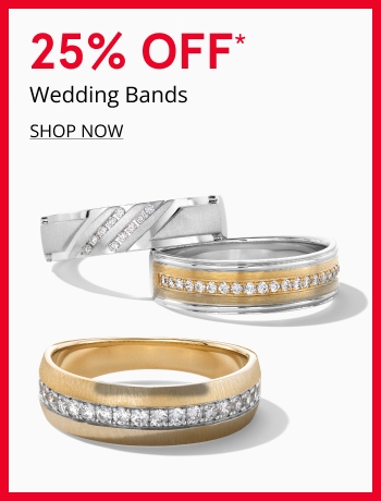 25% Off Wedding Bands