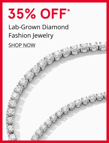35% Off Lab-Grown Diamond Fashion Jewelry