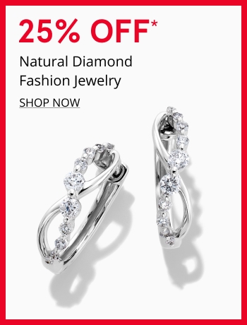 25% Off Natural Diamond Fashion Jewelry