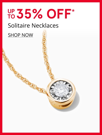 Up to 35% Off Solitaire Necklaces
