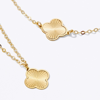 A pair of gold chains.