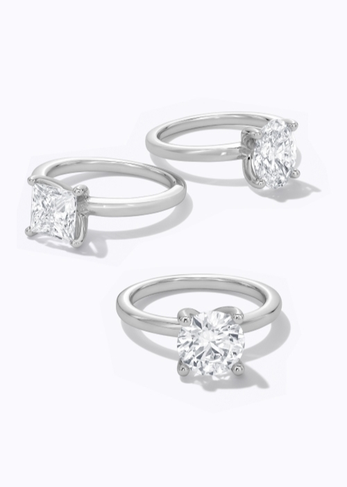 Solitaire engagement rings
