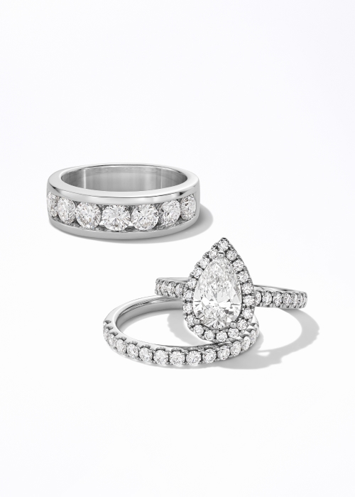 Diamond wedding rings