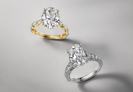 Two oval cut Neil Lane engagement rings