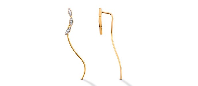 Shop Gold climber earrings from Kay Jewelers