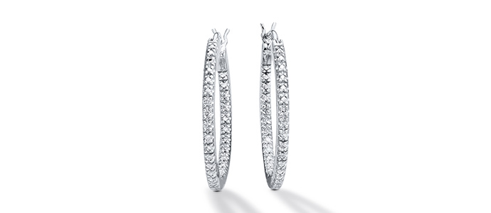 Shop Diamond hoop earrings from Kay Jewelers