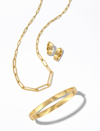 Gold necklaces and a gold bracelet from KAY Jewelers