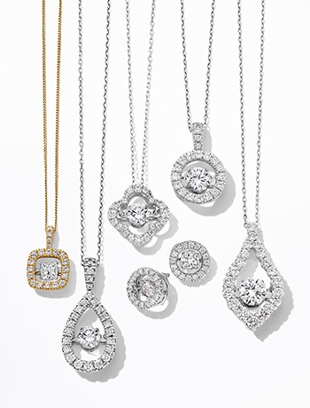 Diamond necklaces