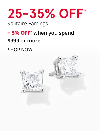 25-35% Off Solitaire Earrings