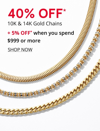 40%  Off* Gold Chains