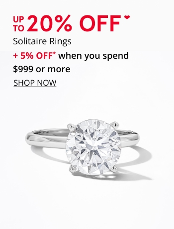Up tp 20% Off Solitaire Rings