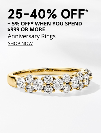 25-50% OFF* Anniversary Rings