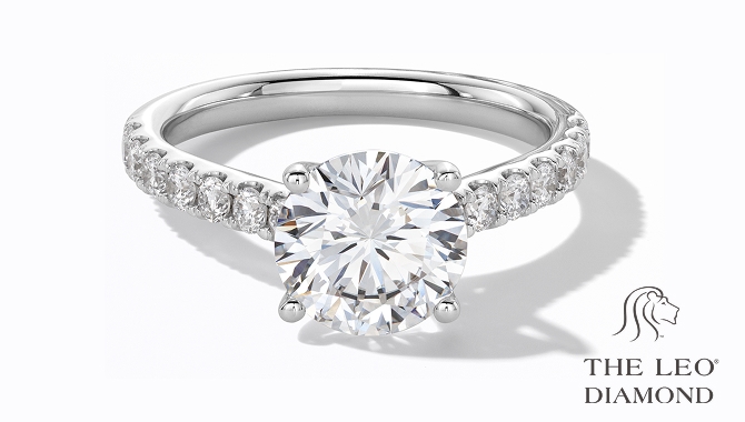 The LEO Diamond engagement ring